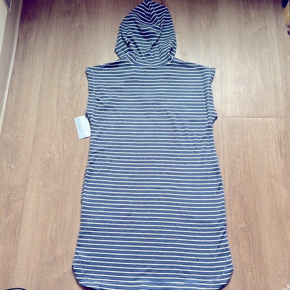 NWT Max Studio Women’s Striped Hooded Short Dress Size Small - Picture 12 of 16